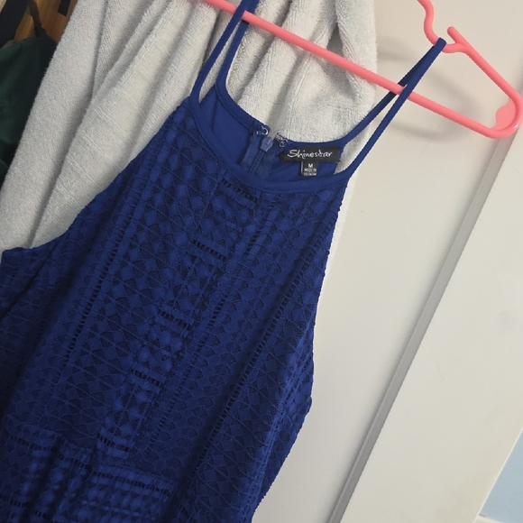 Shinestar Dresses & Skirts - 💚5/$20💚Shinestar Royal Blue Textured Dress
